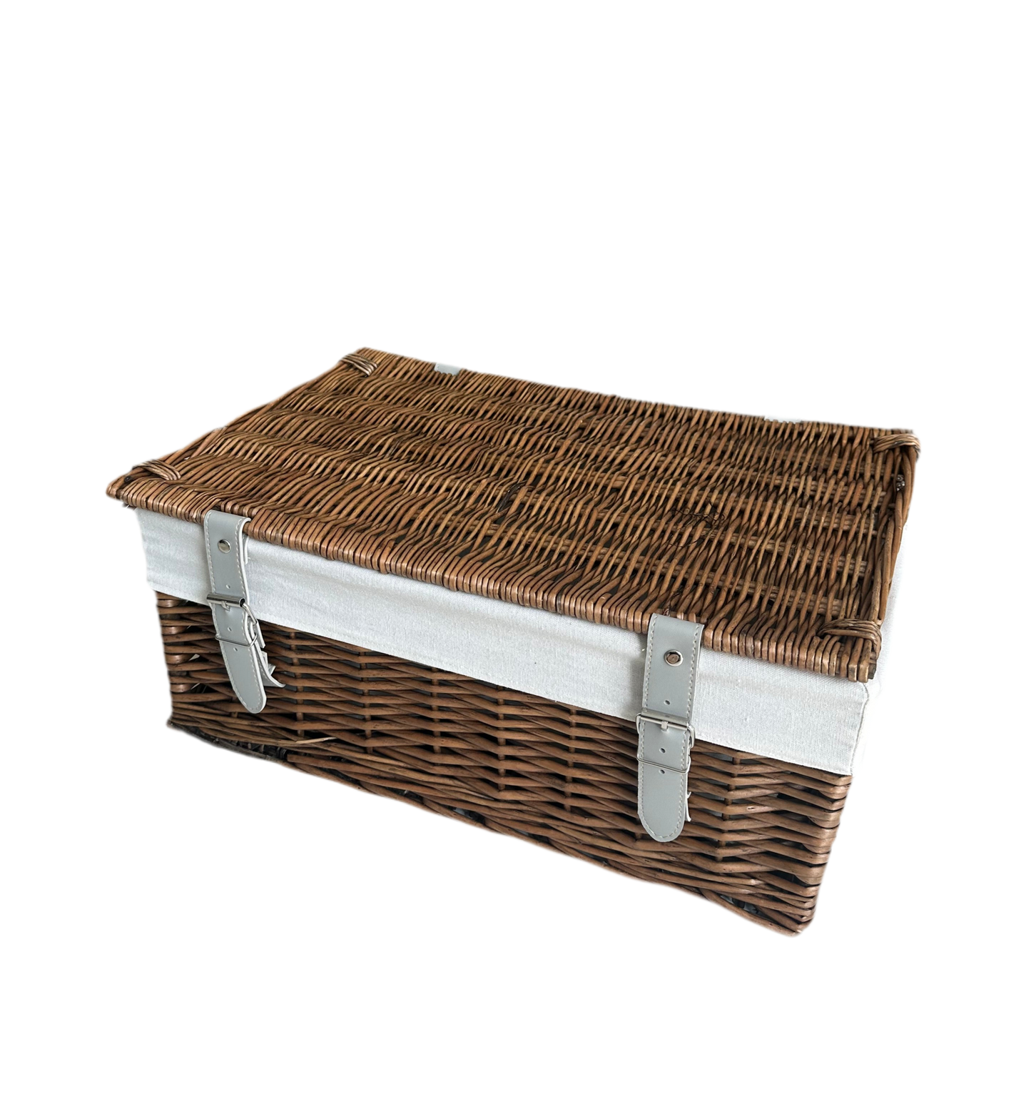 Lined Natural Wicker Hamper 18’