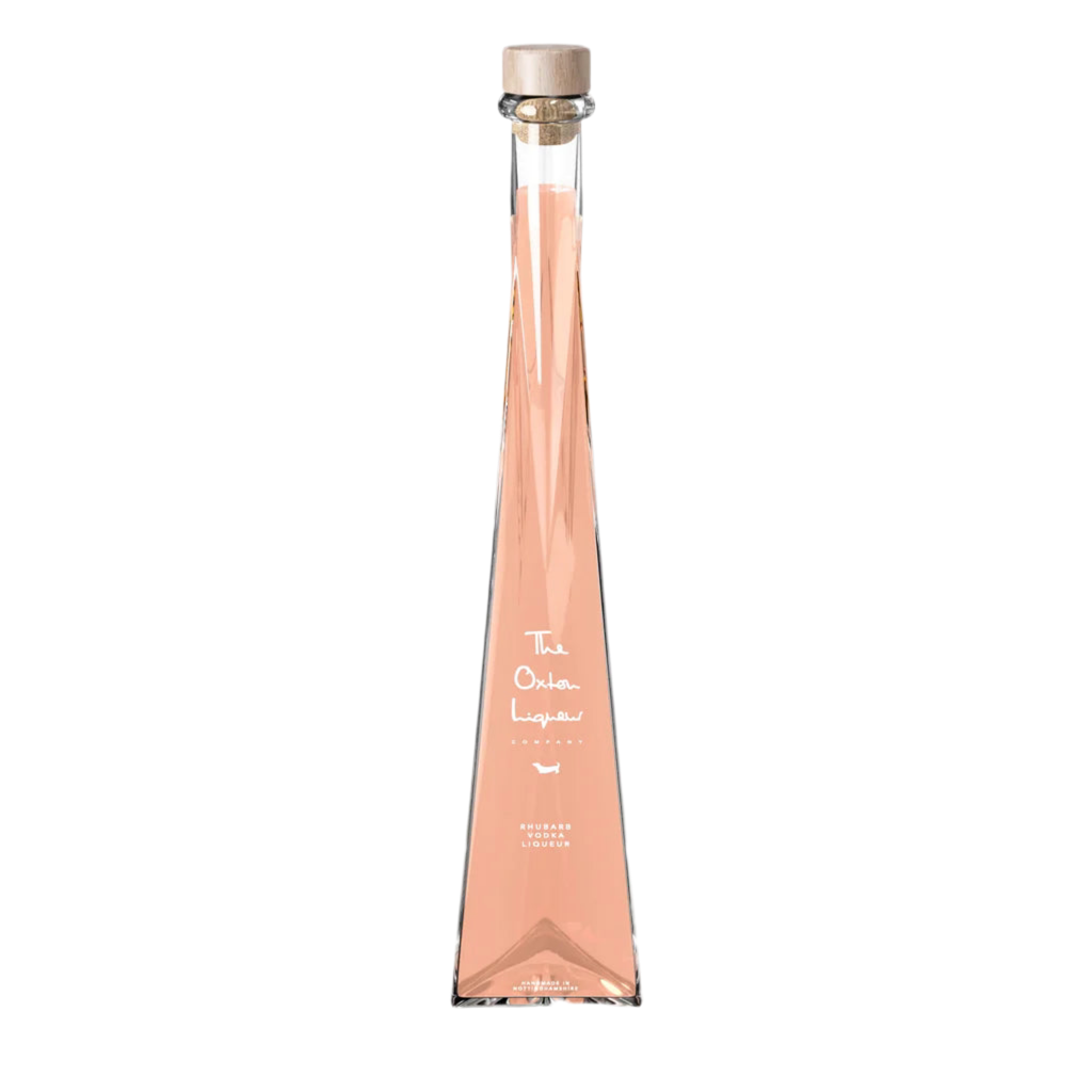Award Winning Rhubarb Vodka in 200ml Triangular Bottle can be personalised