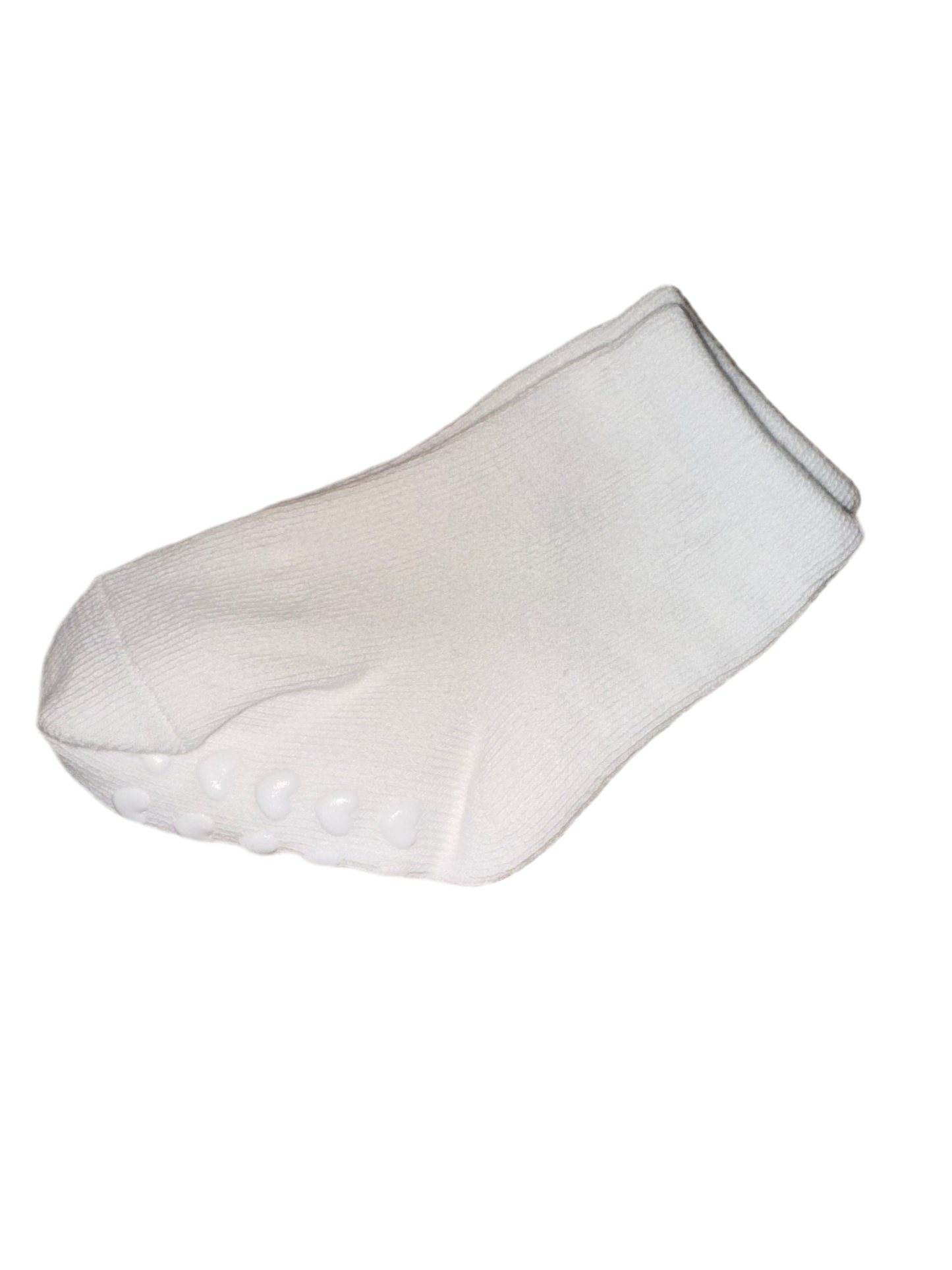 Set of Two Pairs of Baby Socks - One with Soft Rubber Soles for Learning to Walk
