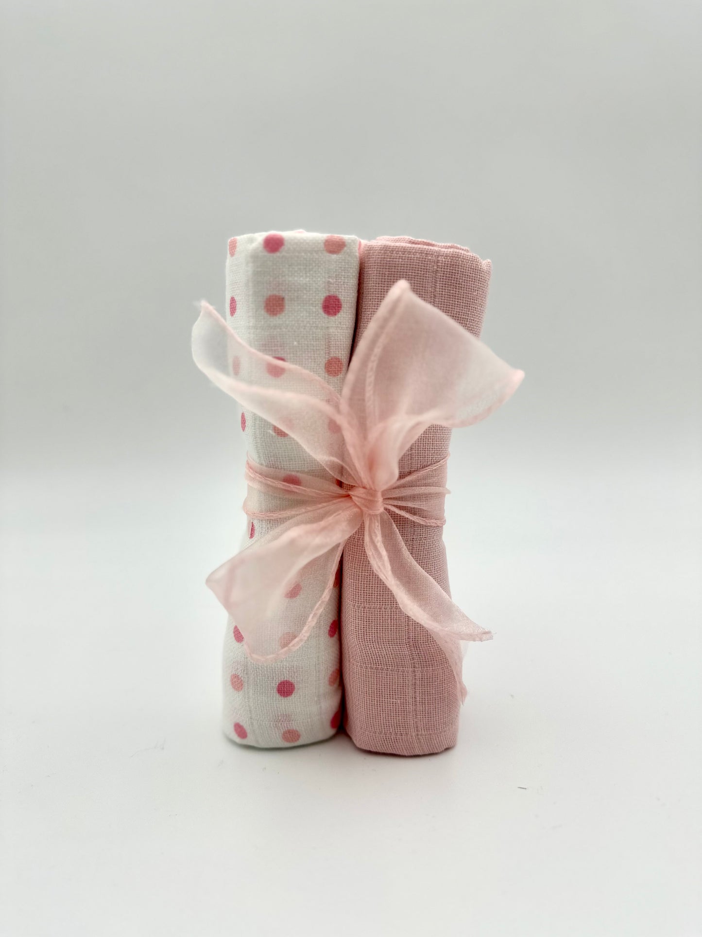 100% cotton muslin squares—soft, absorbent, and perfect for feeding, changing, or cleanup.