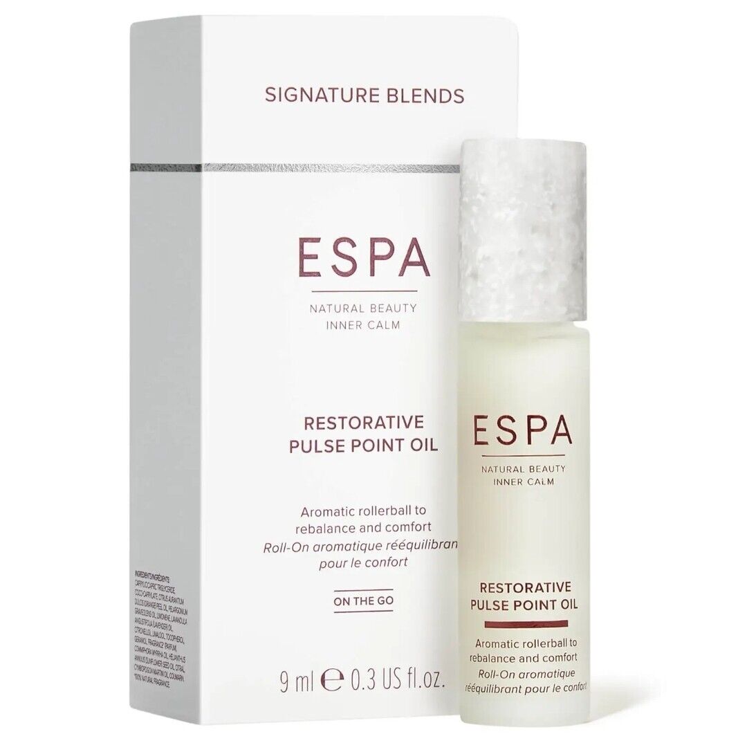 ESPA Restorative Pulse Point Oil: a calming blend of natural oils to soothe and balance your senses.