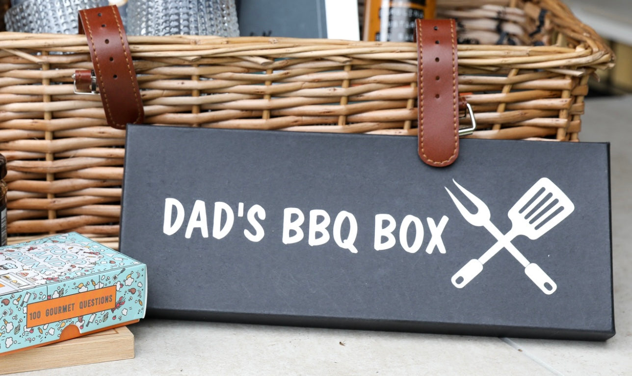BBQ box tool kit 4 in 1 cooking accessory with personalised box