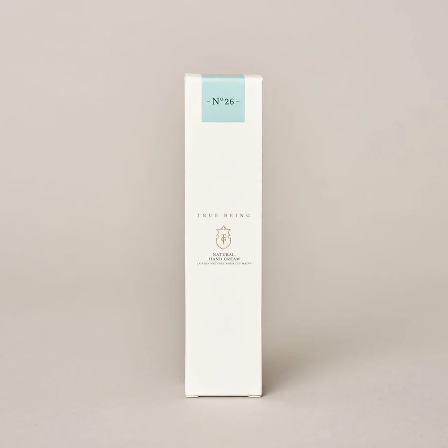 True Grace Seashore Natural Hand Cream packaging on neutral background.