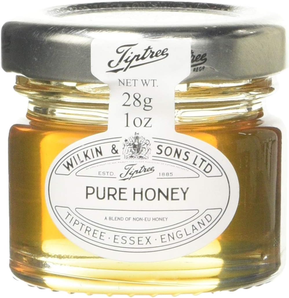 Mini honey jar by Wilkin & Sons, perfect for breakfast or gifting.