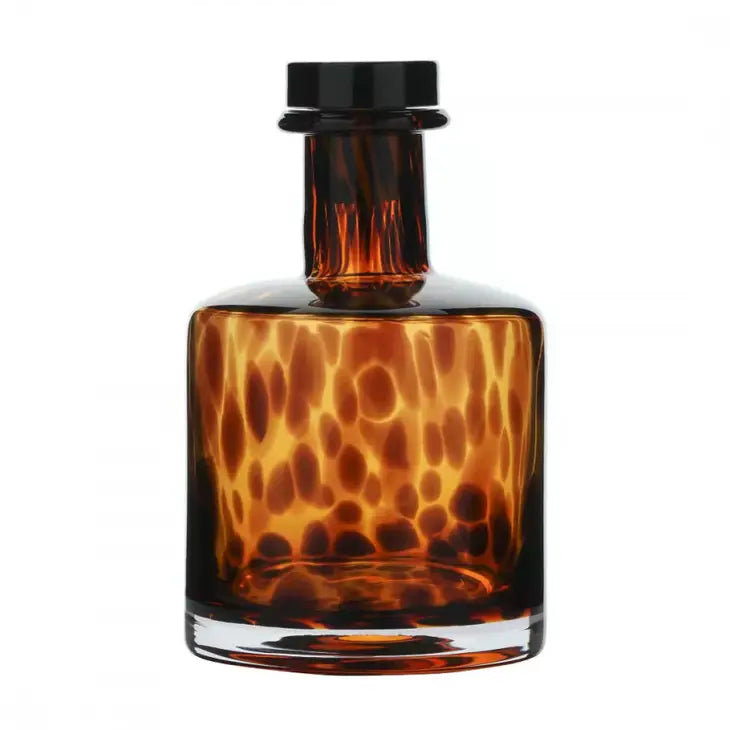 Elegant large leopard design diffuser bottle - 200 ml, luxurious home decor accessory.