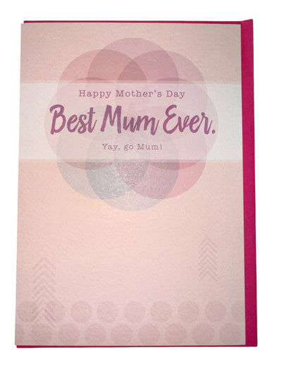 Best Mum Ever Mother's Day Card