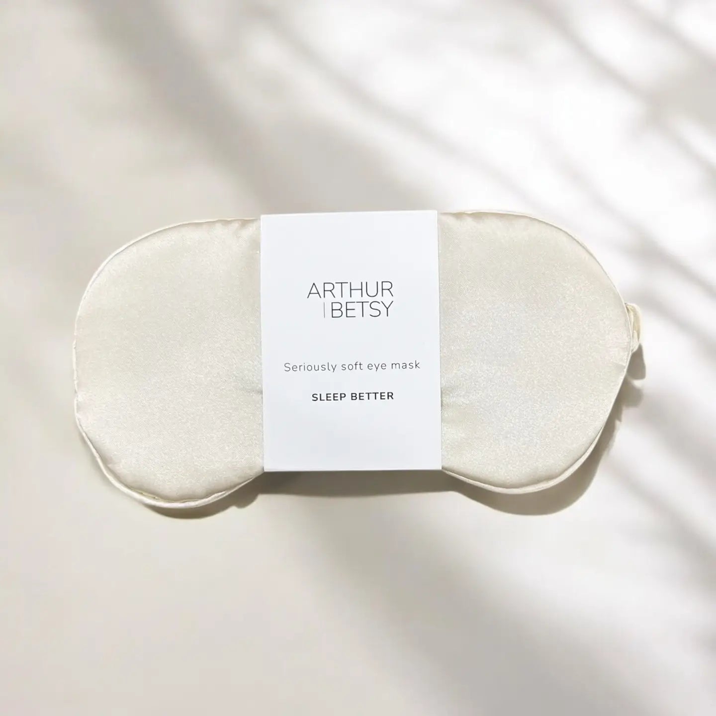 Seriously soft satin eye mask designed for a better nights sleep.