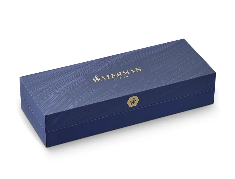 Waterman Hemisphere Stainless Steel Gold Trim Ballpoint Pen