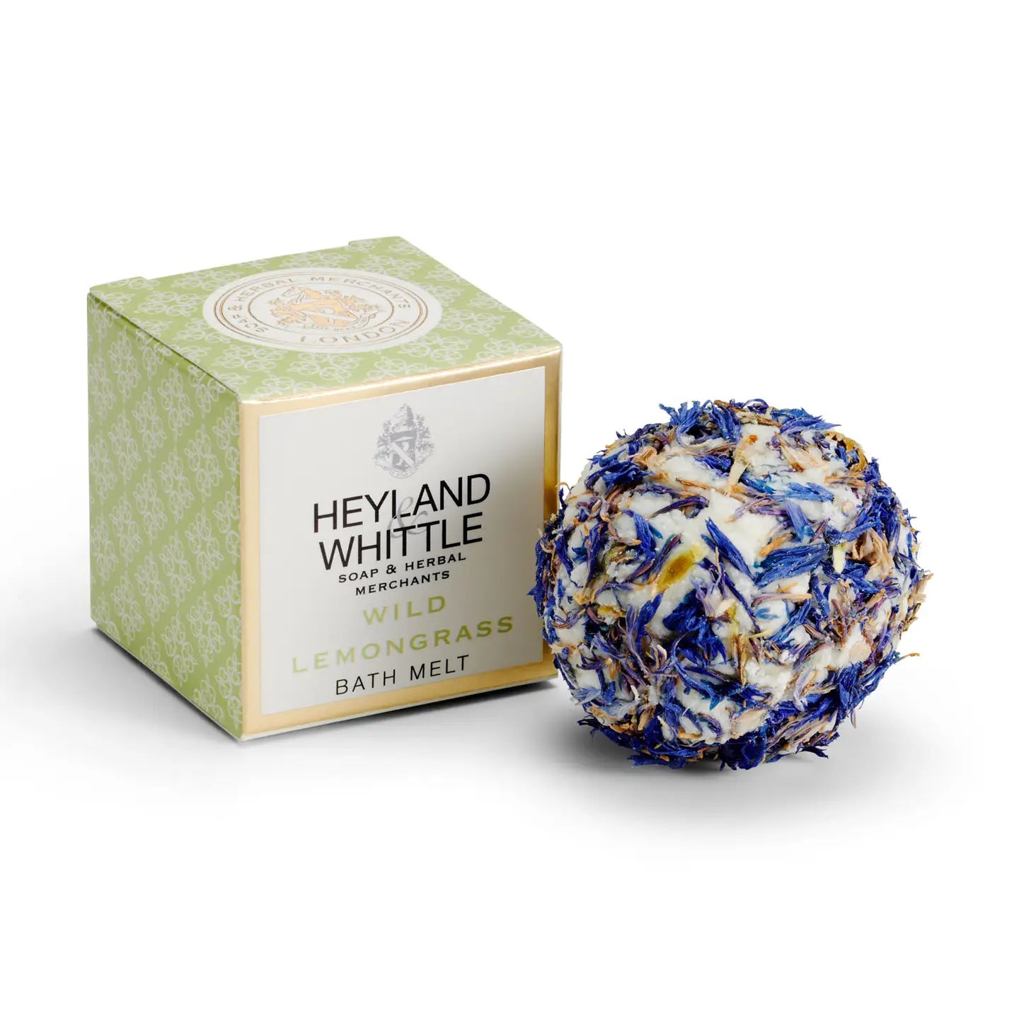 Wild Lemongrass Bath Melt with soothing shea and nourishing cocoa butter, 100% natural and vegan-friendly.