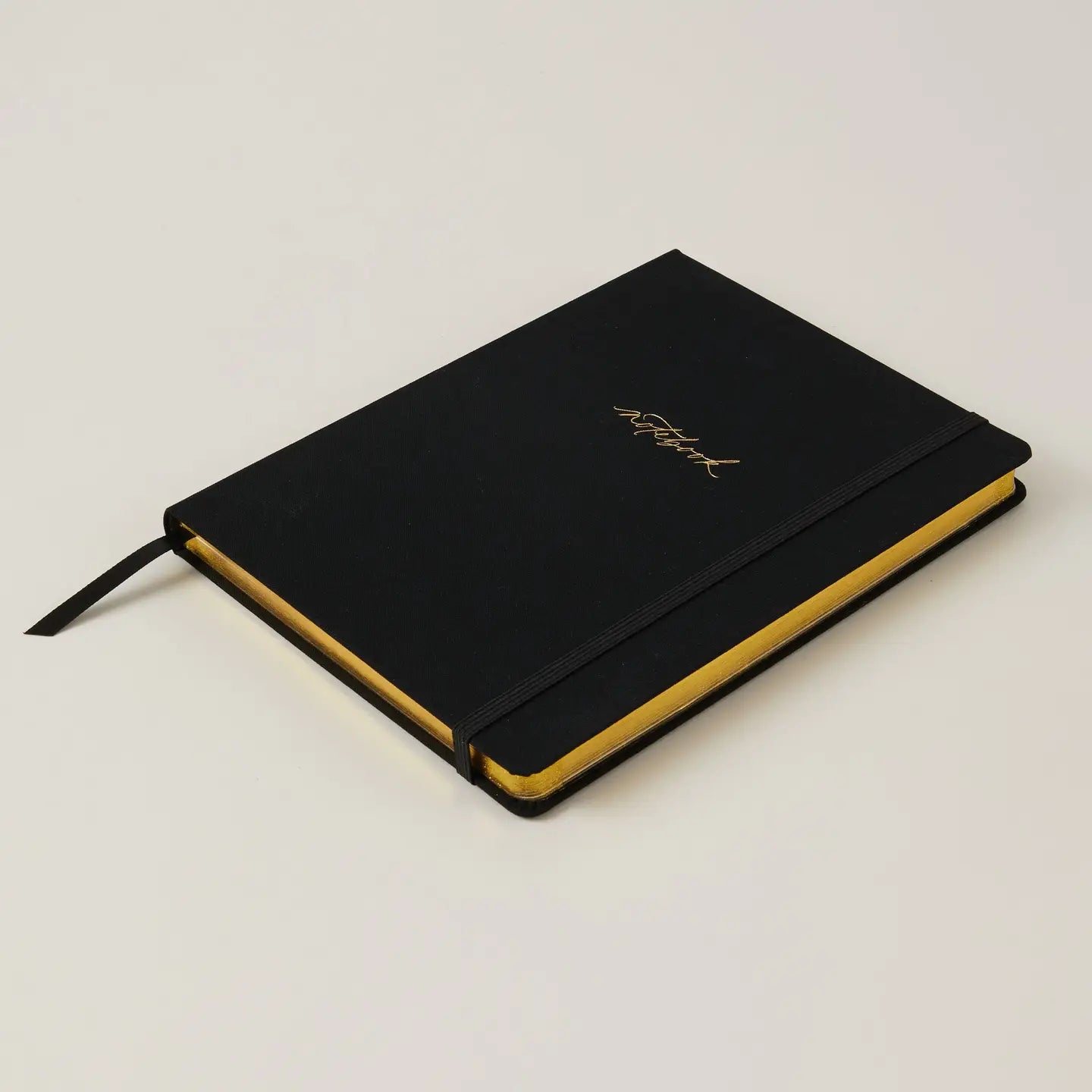 Luxury black notebook with a sleek design and quality paper.