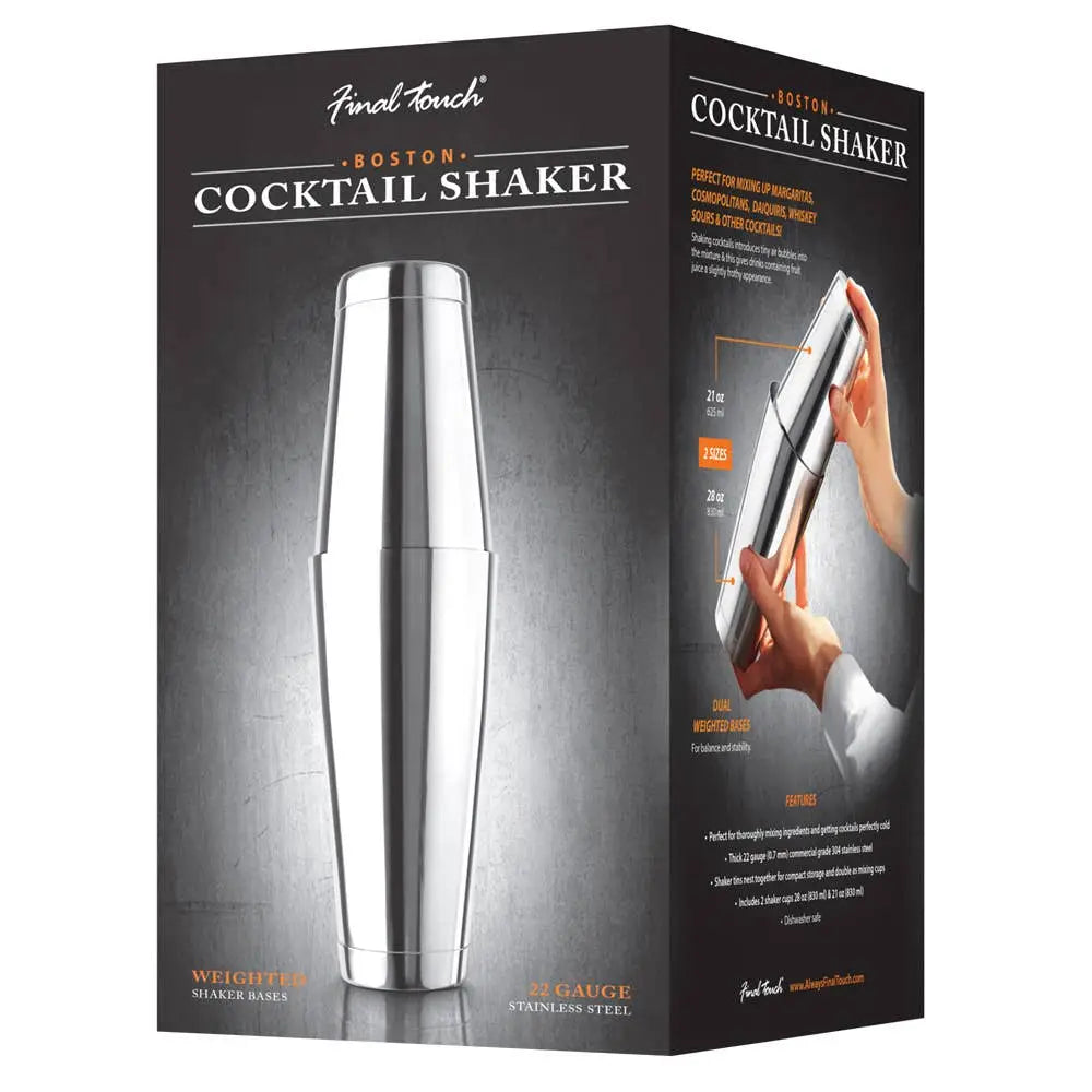 Boston Cocktail Shaker Stainless Steel Finish
