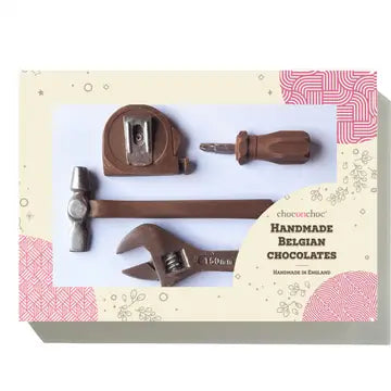 Chocolate Tool Kit by Choc on Choc, featuring realistic Belgian chocolate tools.