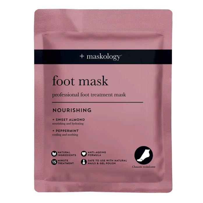 Foot Mask Professional Foot Bootie package for hydrating dry feet.