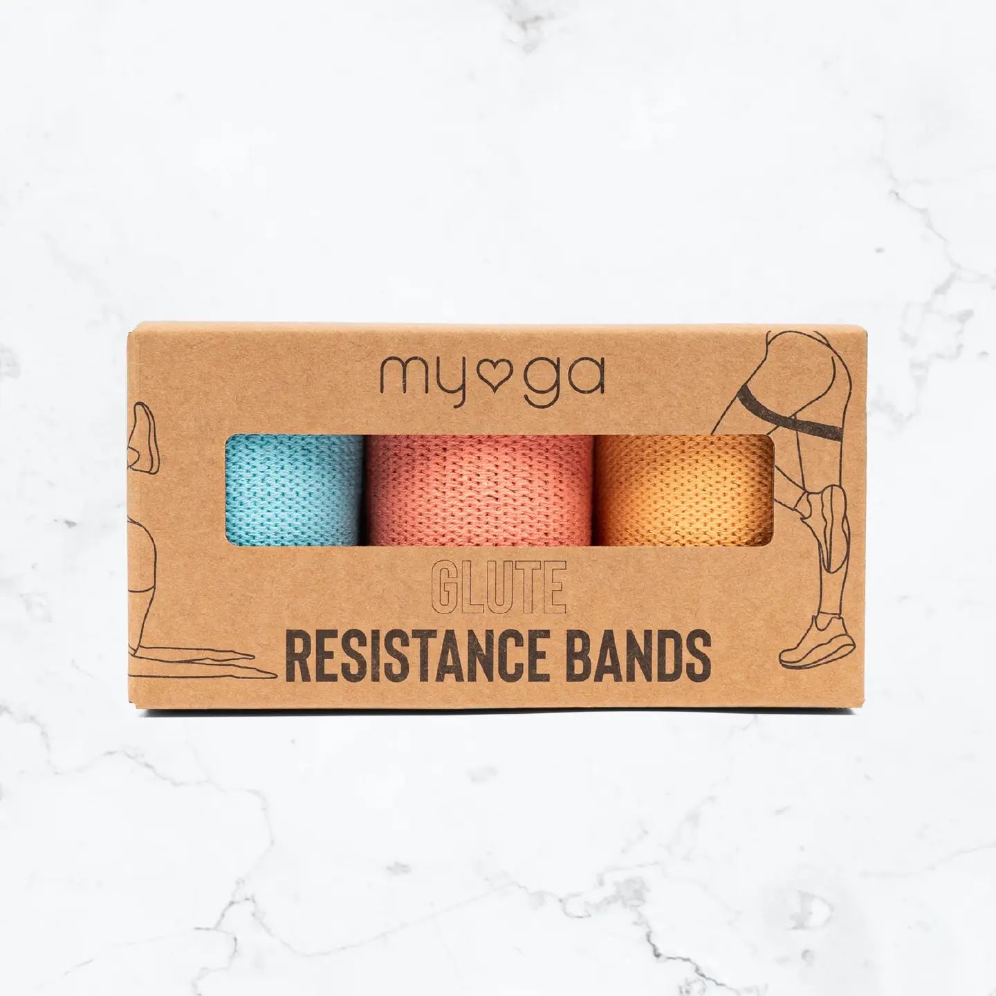 Booty Resistance Bands in colorful set for glute, hip, and thigh workouts.