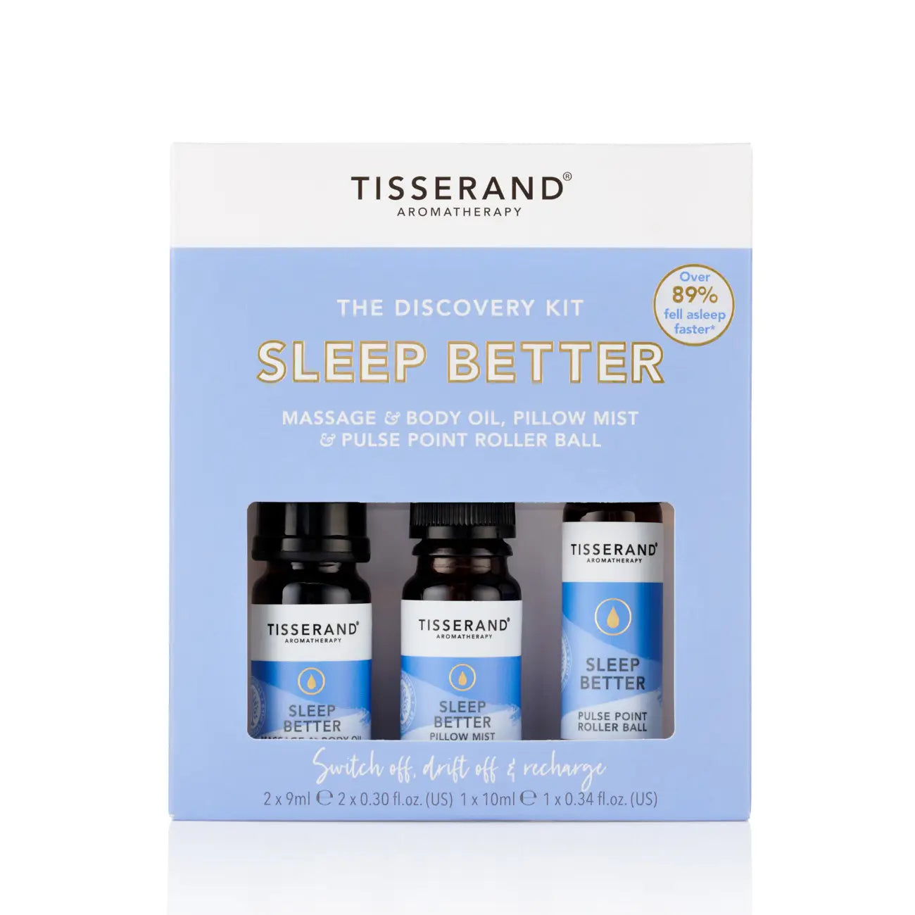 Sleep Discovery Kit by Tisserand containing essential oil blends for enhanced well-being.