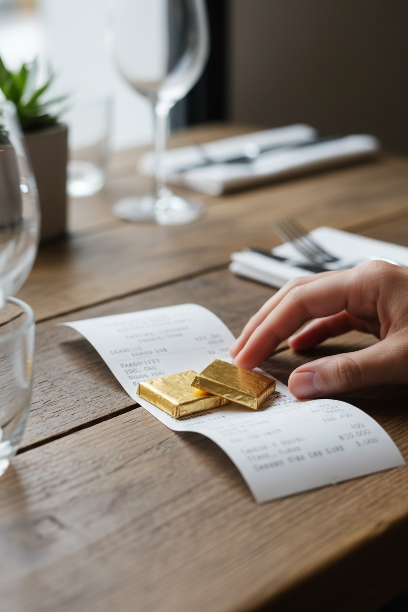 WHAT HAPPENS WHEN YOU ARE LEFT A CHOCOLATE WITH THE BILL?