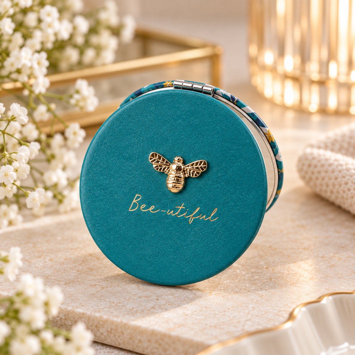 Bee-utiful Compact Mirror