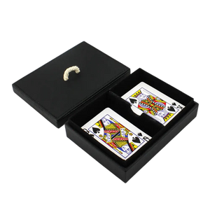 Set of 2 Playing Card Decks in Black Gift Box