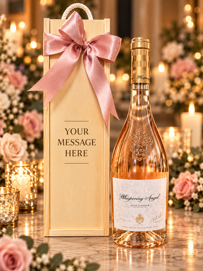 Wooden Bottle Box with Choice of Rosé | Can Be Personalised