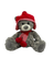Huggable Large Bear | Grey With Red Hat