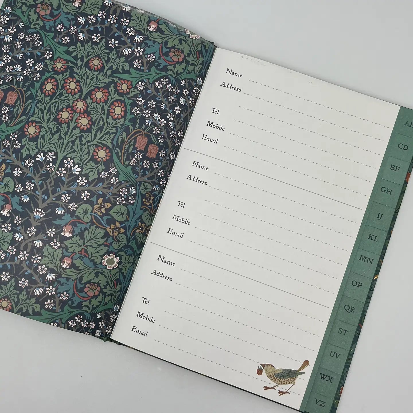 William Morris A5 Birthday And Address Book