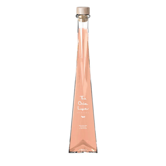 Award Winning Rhubarb Vodka in 200ml Triangular Bottle can be personalised 