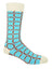 Stylish Men's Luxury Blue and White Patterned Socks