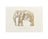 A Big Thank You Elephant Gold Foil Notecard