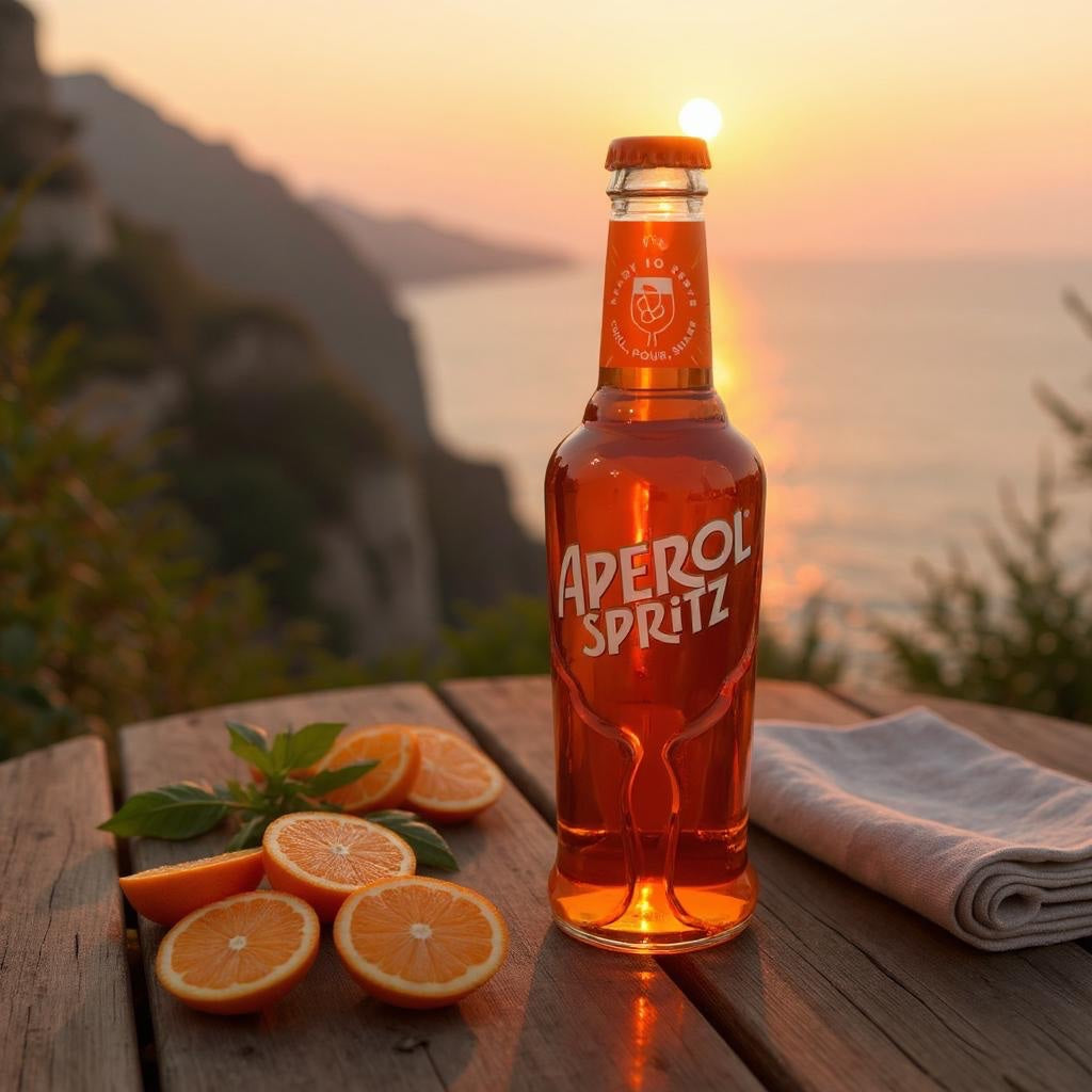Ready-to-drink 200ml Aperol Spritz. Add ice and orange for a refreshing, effortless serve.