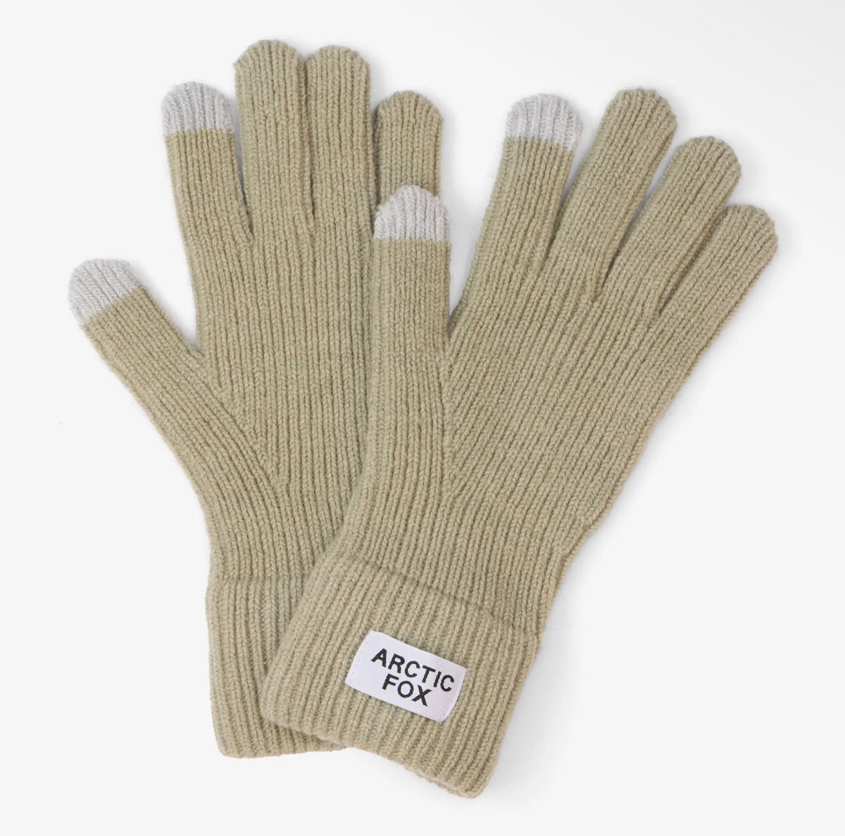 Arctic Grey Soft Recycled Gloves with touchscreen fingertips. A cosy winter gift for stocking fillers, Secret Santa, commuters and dog walkers.