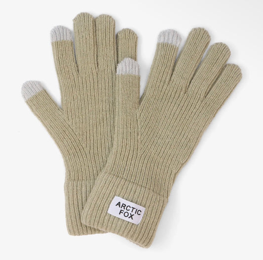 Arctic Grey Soft Recycled Gloves with touchscreen fingertips. A cosy winter gift for stocking fillers, Secret Santa, commuters and dog walkers.