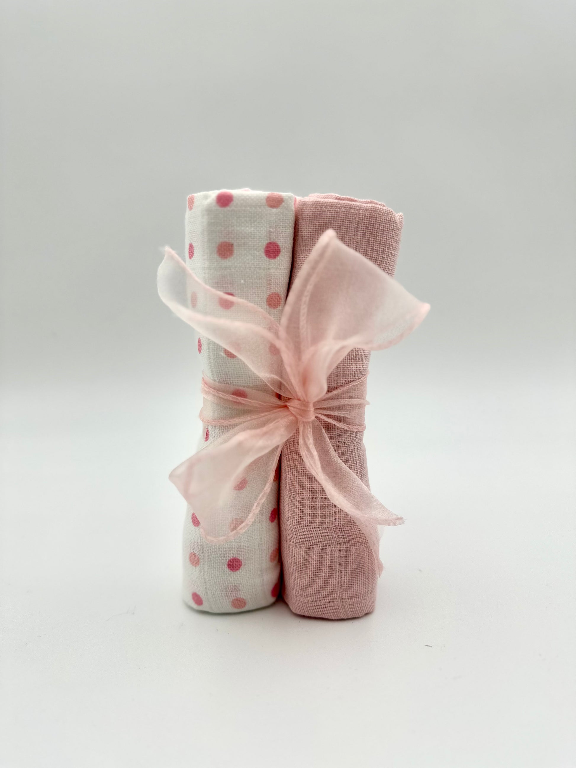 100% cotton muslin squares—soft, absorbent, and perfect for feeding, changing, or cleanup.