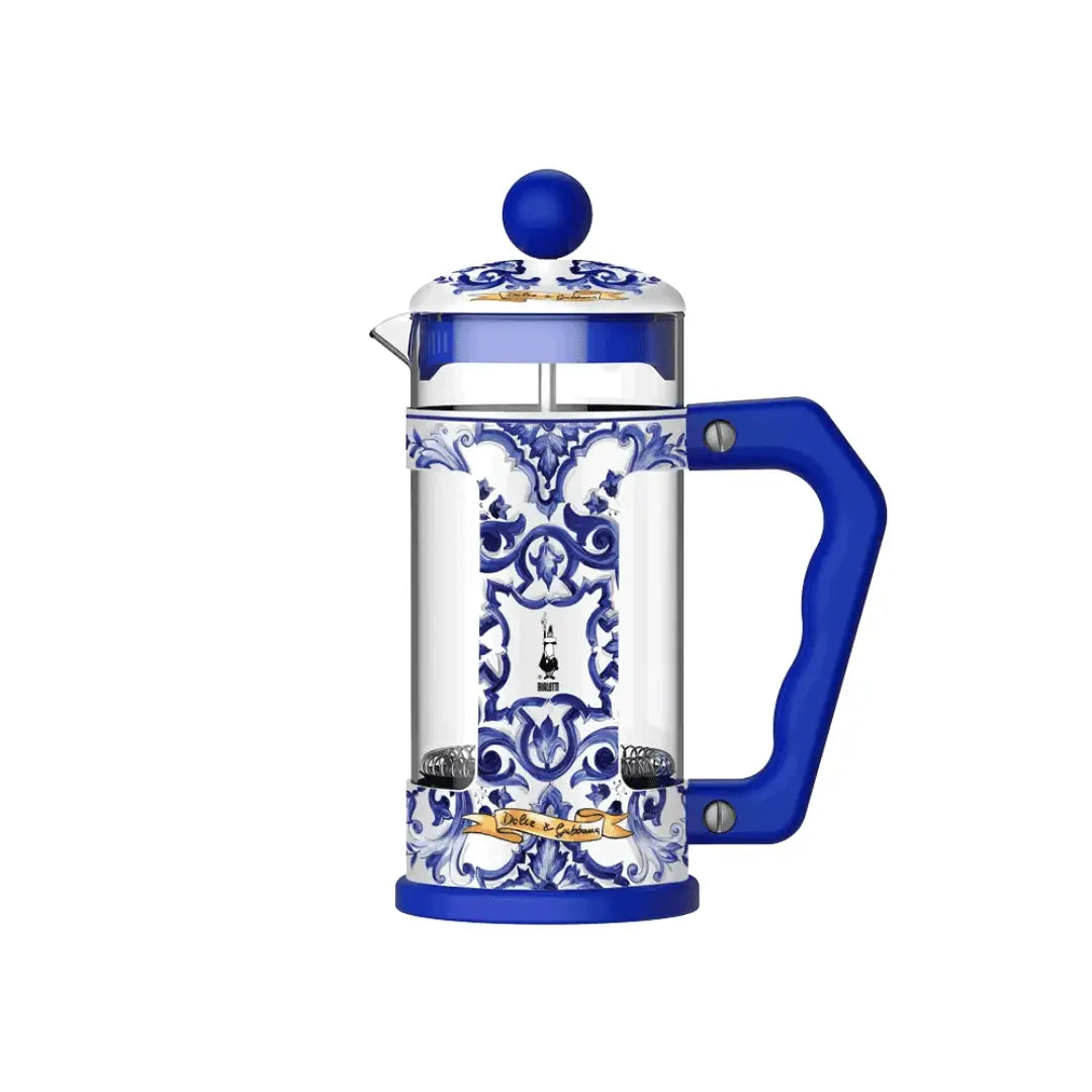 Bialetti x Dolce&Gabbana French Press: 350ml of style, flavor, and Mediterranean inspiration.