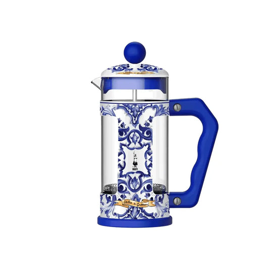 Bialetti x Dolce&Gabbana French Press: 350ml of style, flavor, and Mediterranean inspiration.