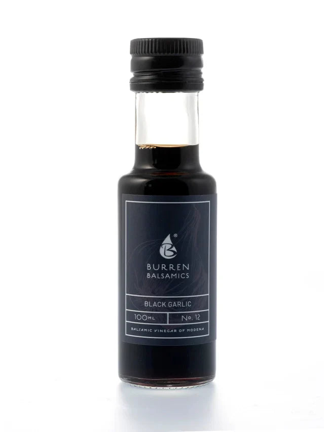Black Garlic infused Balsamic Vinegar 100ml bottle.