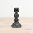 Black Pillar Candle Holder - 15cm