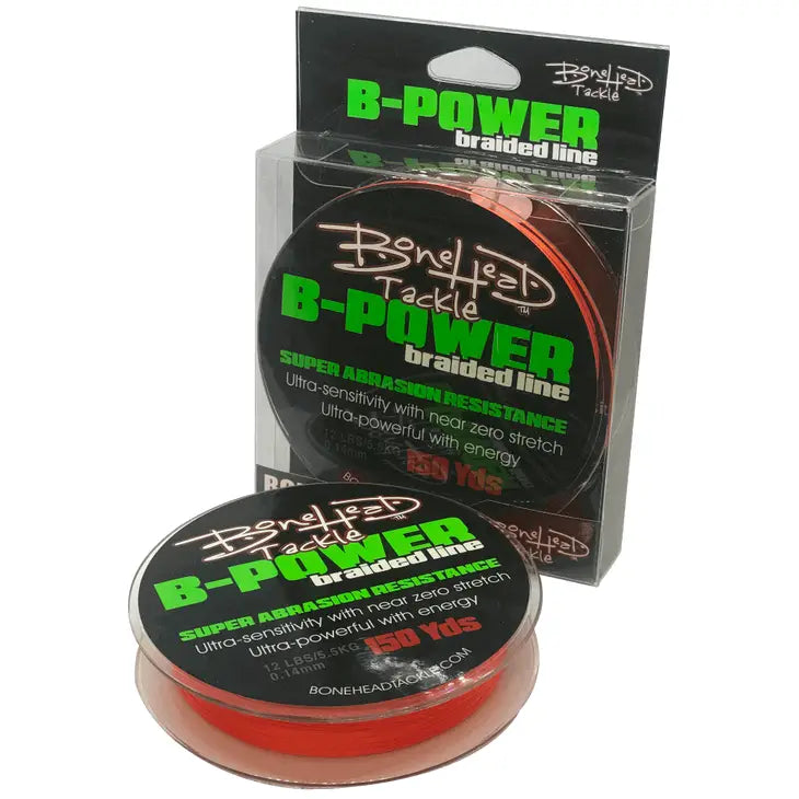 Orange braided fishing line, 150 yards, 12LB strength, ideal for angling lovers seeking durability and visibility.