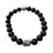 Sophisticated Buddha Black Agate Gemstone Bracelet