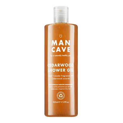 Woody cedarwood shower gel with aloe vera. Cleanses deeply, nourishes, and refreshes skin.