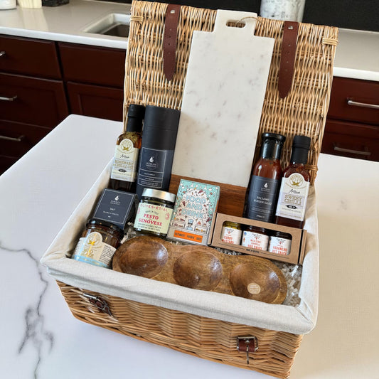 Gourmet oils, sauces, and serveware—ideal for home cooks or as a stylish foodie gift.