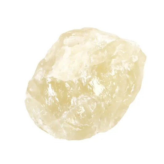 Citrine crystal incense stick holder featuring a natural yellow hue.
