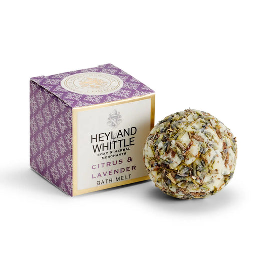 Citrus & Lavender Bath Melt with shea and cocoa butter.