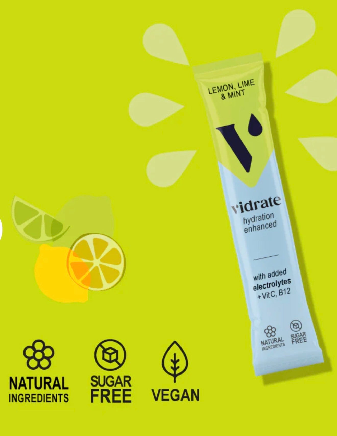 Vidrate Hydration Sachets Box of 5 | Various Flavours