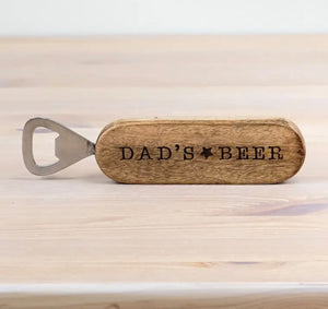 Dad’s Beer Wooden Bottle Opener | 18cm