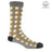 Stylish Men's Recycled Cotton Grey Patterned Socks