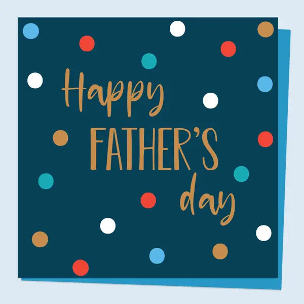 Modern Father’s Day card with a bold dotty pattern—perfect for dads who love simple, stylish design.