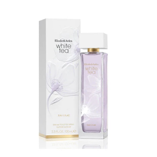 White Tea Eau Lilac blends mandarin, jasmine, lilac, and musk for a soft, elegant floral scent.
