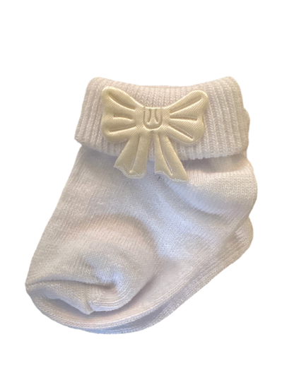 Newborn Baby Bow Organic Cotton Socks