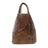 Faux Leather Backpack with Exterior Zippers & Handle