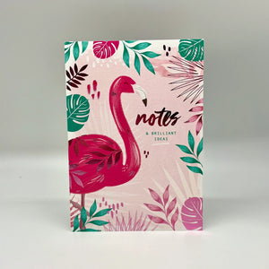 Flamingo Notes & Brilliant Ideas A5 notebook